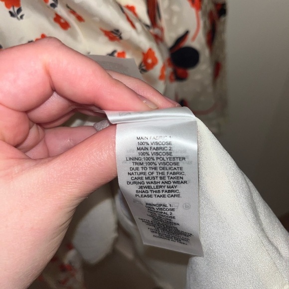 Self-Portrait Floral Asymmetrical Midi Skirt - Picture 6 of 9